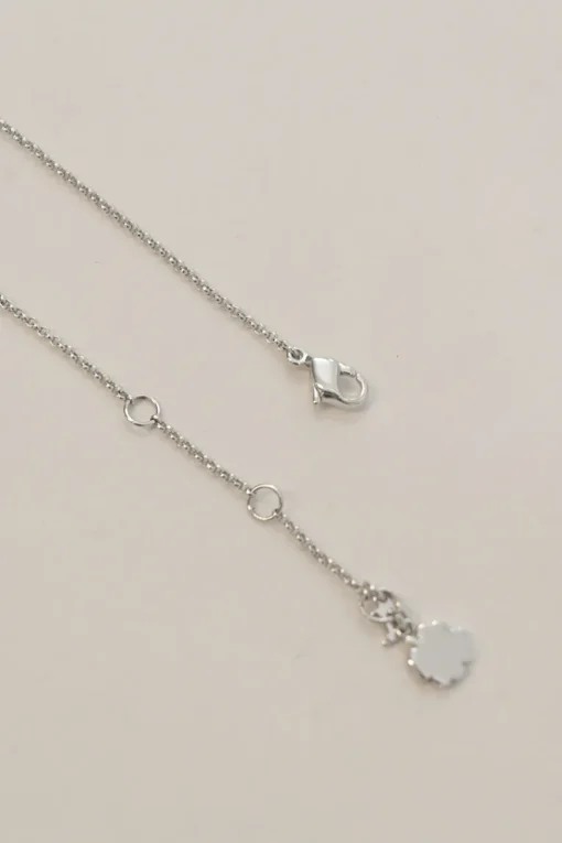 Crystal-embellished silver-tone metallic tulip adjustable charm bracelet with lobster clasp closure