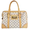 'Damier Azur Berkeley Boston' Leather Handbag
