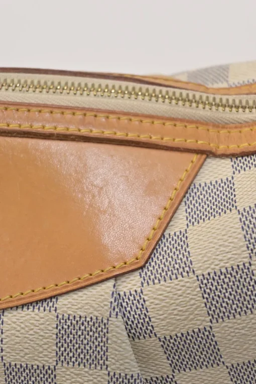 Damier Azur coated canvas and leather Siracusa shoulder bag