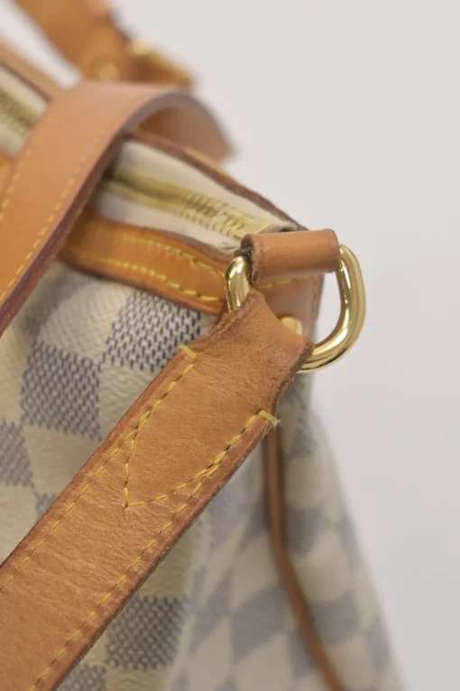 Damier Azur coated canvas and leather Siracusa shoulder bag
