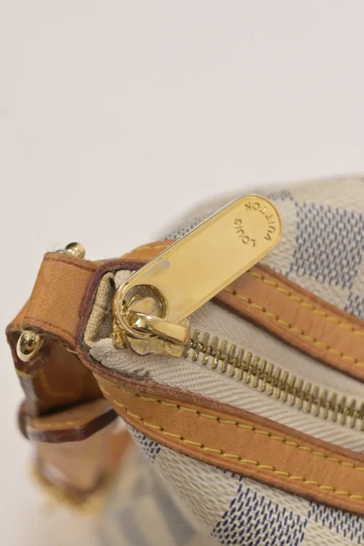 Damier Azur coated canvas and leather Siracusa shoulder bag