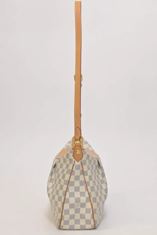 Damier Azur coated canvas and leather Siracusa shoulder bag