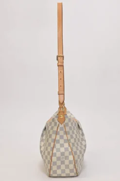 Damier Azur coated canvas and leather Siracusa shoulder bag