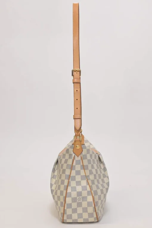 Damier Azur coated canvas and leather Siracusa shoulder bag