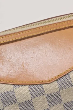 Damier Azur coated canvas and leather Siracusa shoulder bag