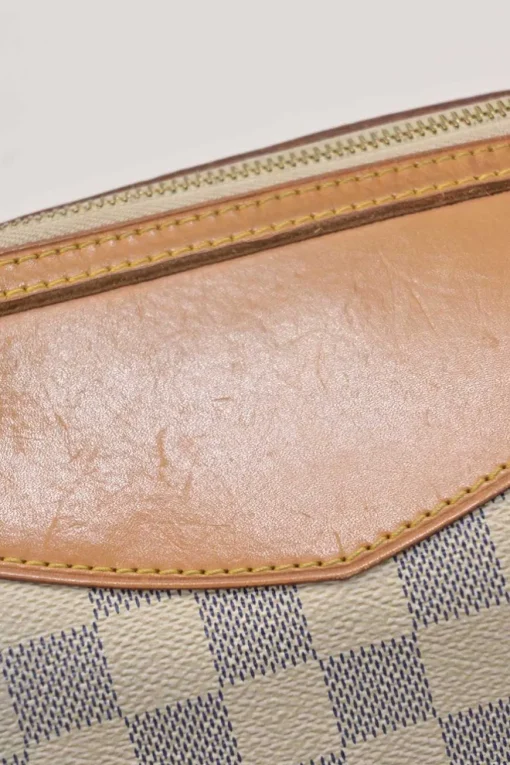 Damier Azur coated canvas and leather Siracusa shoulder bag