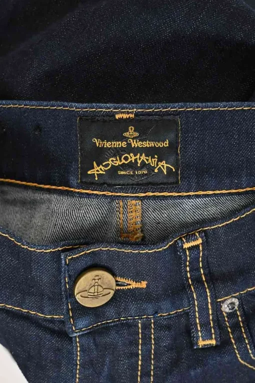 Dark indigo cotton-blend denim pull-on low-rise skinny Billy jeans with logo broderie motif along side seam