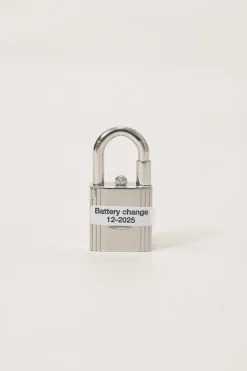Diamond-set steel Kelly Mini Model 16mm convertible watch featuring detachable padlock