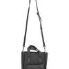 Dior Homme black pebbled leather saddle tote bag with detachable shoulder strap