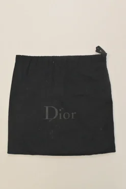 Dior Homme black pebbled leather saddle tote bag with detachable shoulder strap