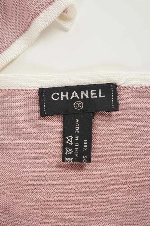 dirty pink with CC logo silk scarf