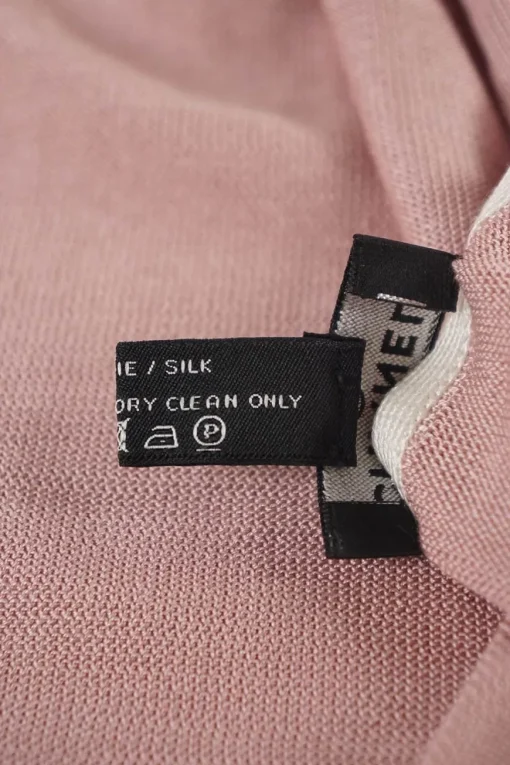dirty pink with CC logo silk scarf