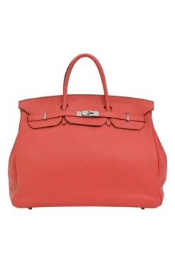 Flamingo Togo leather Birkin 40 with palladium-plated hardware