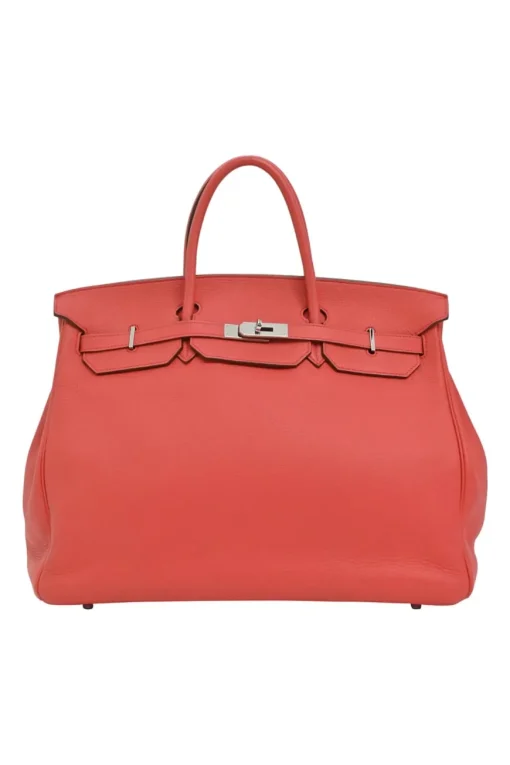 Flamingo Togo leather Birkin 40 with palladium-plated hardware