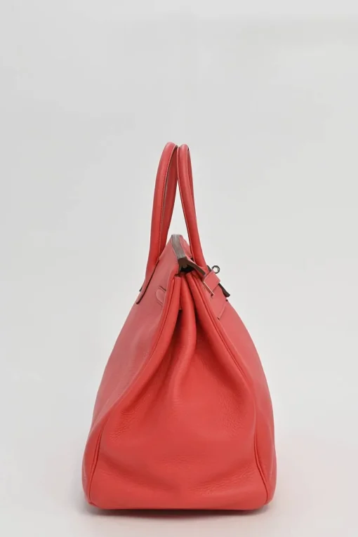 Flamingo Togo leather Birkin 40 with palladium-plated hardware