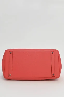 Flamingo Togo leather Birkin 40 with palladium-plated hardware