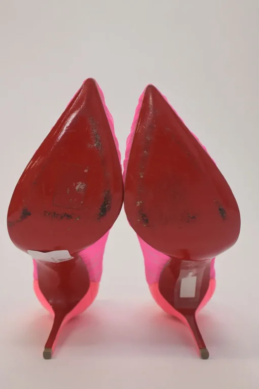 Fluo pink gathered tulle Follies Draperia pointed-toe pumps
