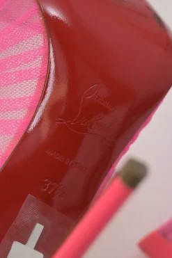 Fluo pink gathered tulle Follies Draperia pointed-toe pumps