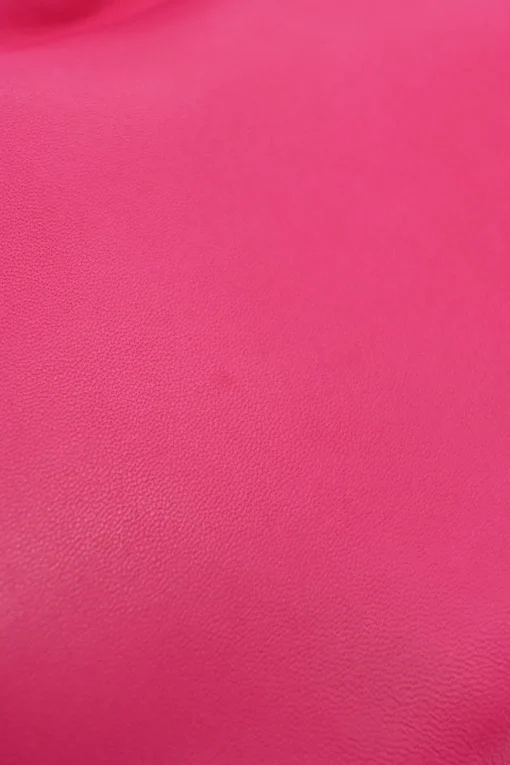 Fuchsia nappa leather shoulder bag