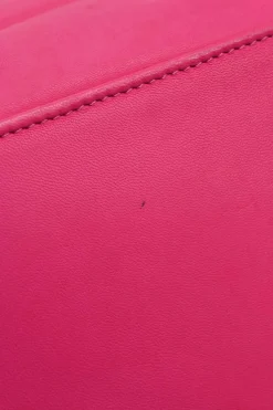 Fuchsia nappa leather shoulder bag