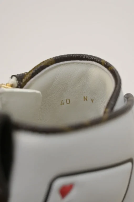 'Game on' Collection white leather and rubber high-top Stellar sneakers