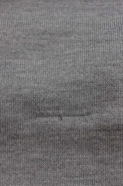 Garde-robe pour femme heather grey bi-layer effect distressed crewneck pullover sweater