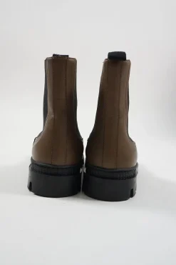 Ghurka calfskin and rubber lug sole Chelsea boots