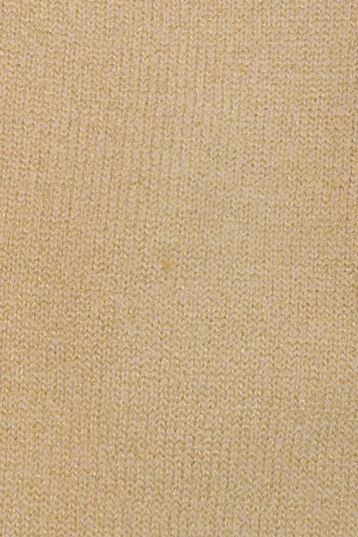 Gold glitter jersey knit tank top