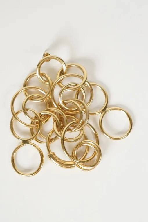 GOLD TONE MULTIPLE LOOP EARRINGS