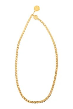 Gold-plated 31 Rue Cambon adjustable chain belt with hook fastening