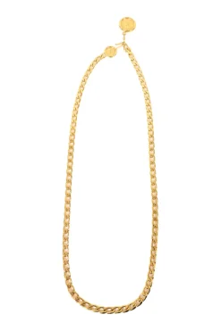 Gold-plated 31 Rue Cambon adjustable chain belt with hook fastening