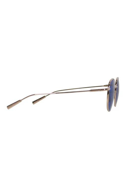 Gold-tone sunglasses with blue lens