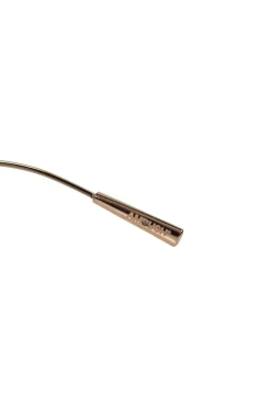 Gold-tone sunglasses with blue lens