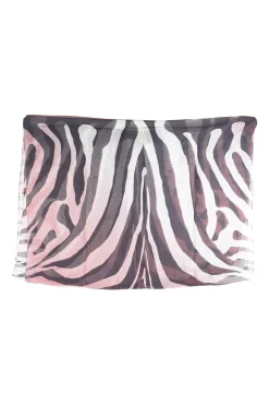 Gradient colour Selma Zebra Print SIlk Scarf