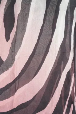 Gradient colour Selma Zebra Print SIlk Scarf