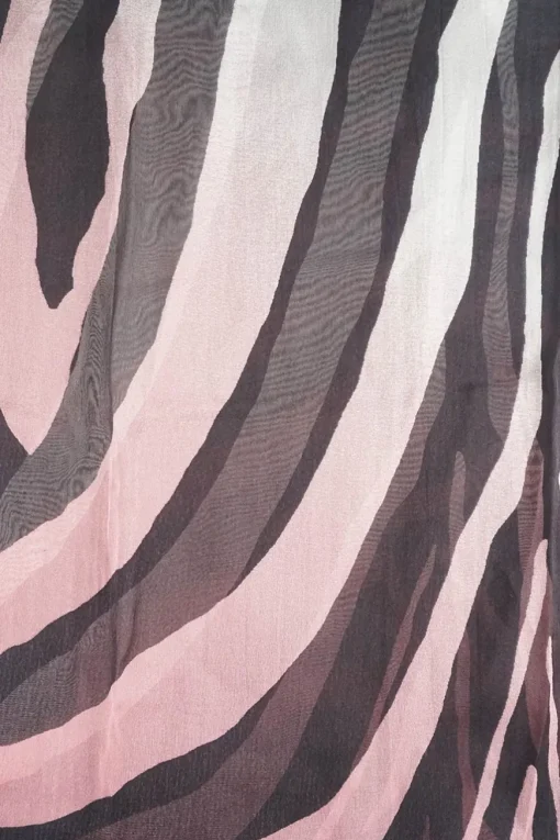Gradient colour Selma Zebra Print SIlk Scarf