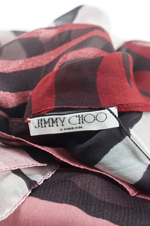 Gradient colour Selma Zebra Print SIlk Scarf