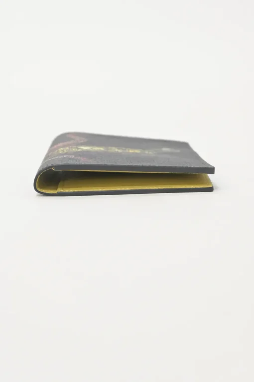 Graphite Damier coated canvas passport cover limited edition
