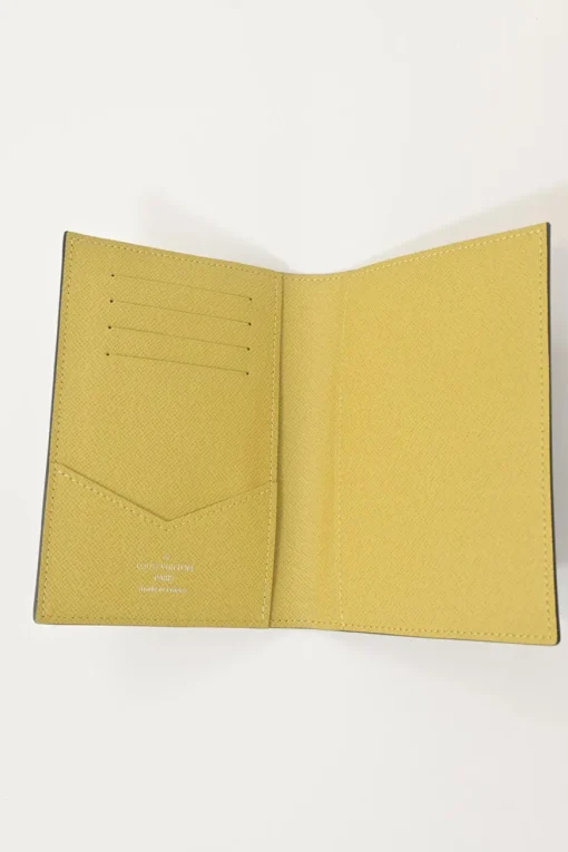 Graphite Damier coated canvas passport cover limited edition