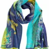 Green, blue, purple shawl