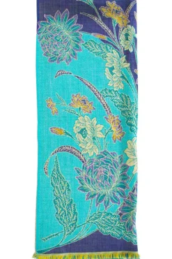 Green, blue, purple shawl
