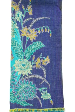Green, blue, purple shawl
