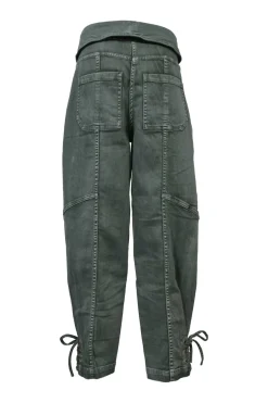 Green cotton Kingston Army high-rise jeans