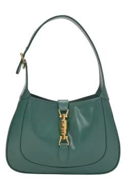 Green leather Jackie 1961 shoulder bag with gold-tone hardware