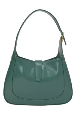 Green leather Jackie 1961 shoulder bag with gold-tone hardware