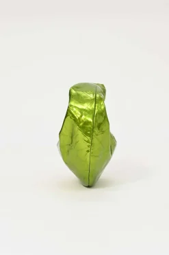 Green mirrored crushed calfskin mini Jodie bag