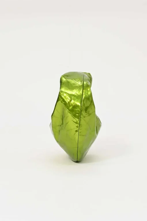 Green mirrored crushed calfskin mini Jodie bag