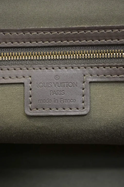 Green monogram canvas and leather Mini Lin Josephine bag