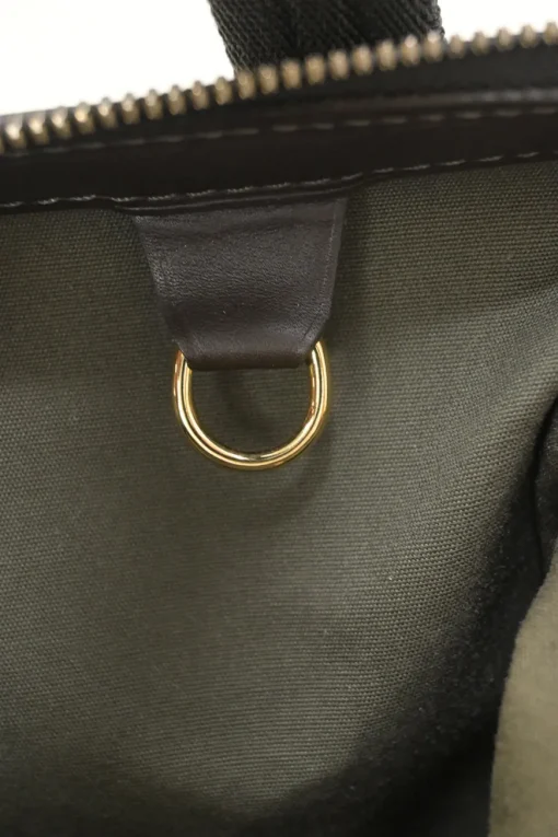 Green monogram canvas and leather Mini Lin Josephine bag