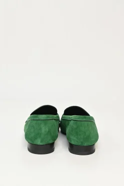 Green Suede Paris Loafers
